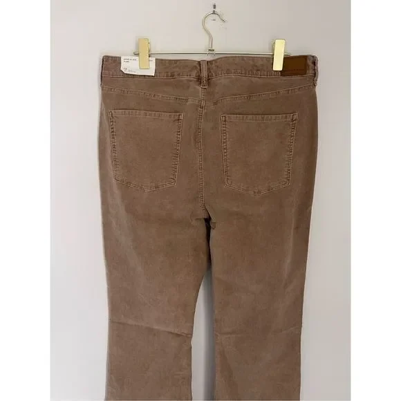 AMERICAN EAGLE Stretch Corduroy Super High-Waisted Plus Size Flare Pants Sz 18 - Picture 9 of 10